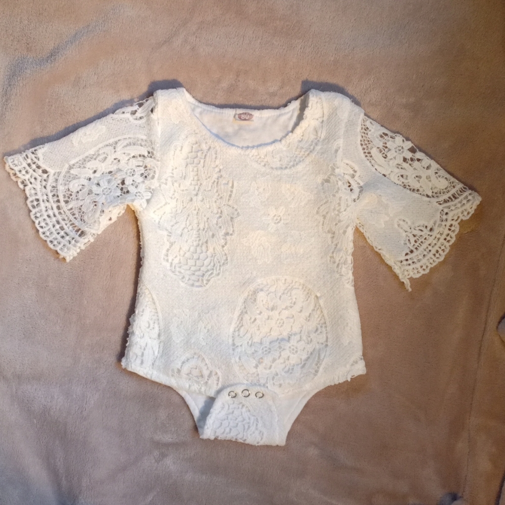 Lace Boho Bell Sleeve Romper